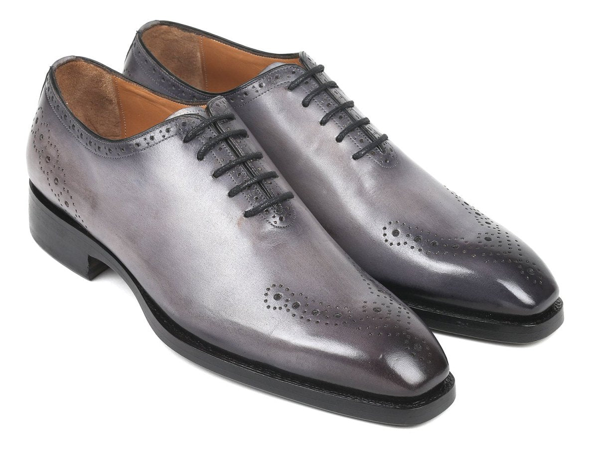 Paul Parkman Goodyear Welted nched Oxfords in Gray