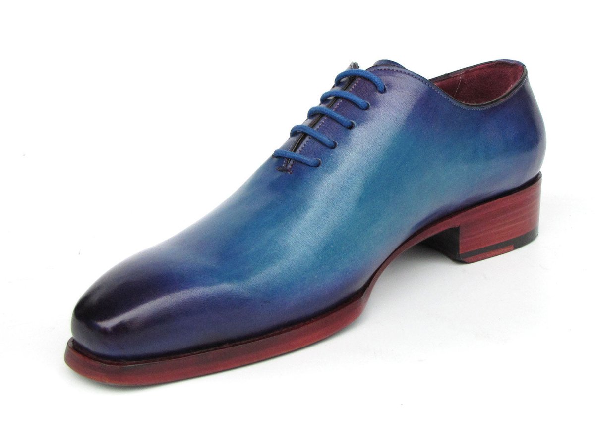 Paul Parkman Goodyear Welted Wholecut Oxfords Blue and Turquoise