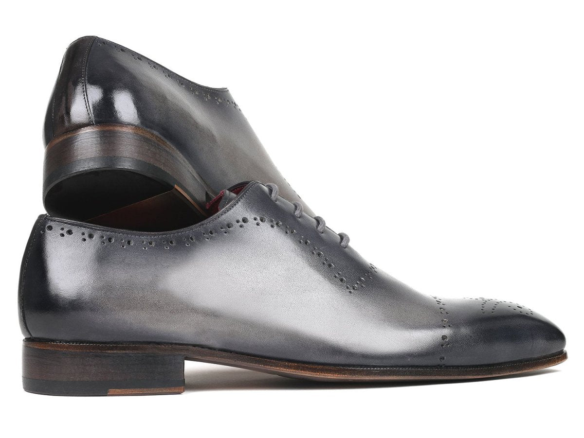 Paul Parkman Hand Painted Classic Brogues in Grey