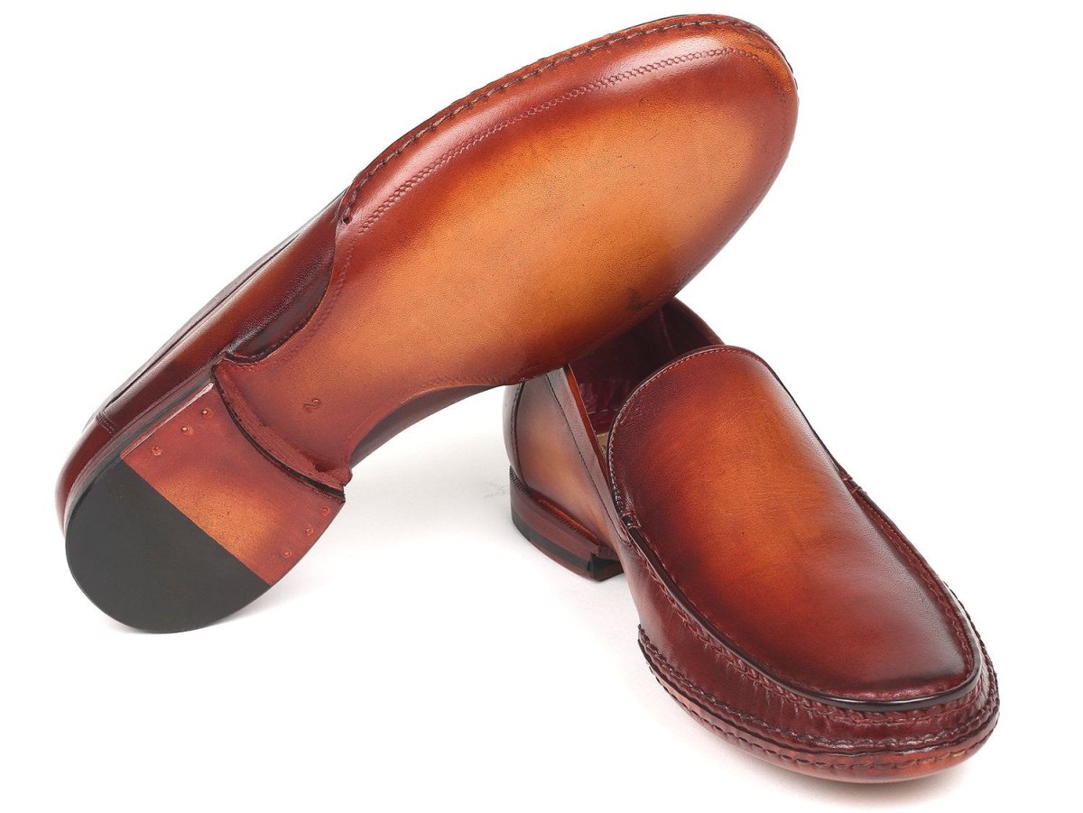 Paul Parkman Hand Sewn Moccasins in Brown