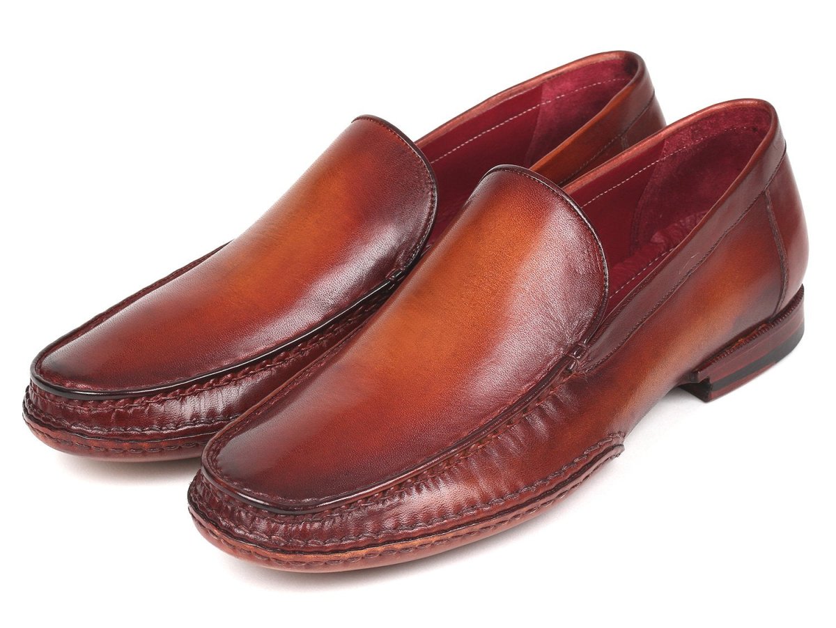 Paul Parkman Hand Sewn Moccasins in Brown