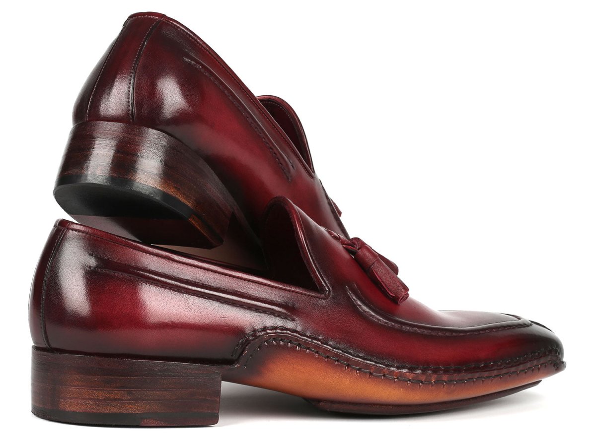 Paul Parkman Hand Sewn Tassel Loafers Bordeaux (ID082 BRD)