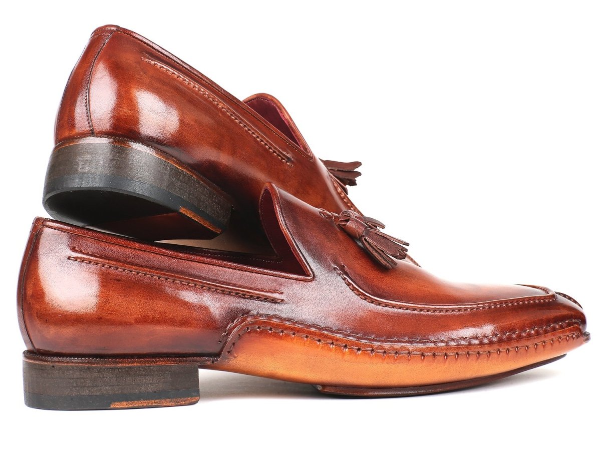 Paul Parkman Hand - Sewn Tassel Loafers Brown (ID082 - BRW)