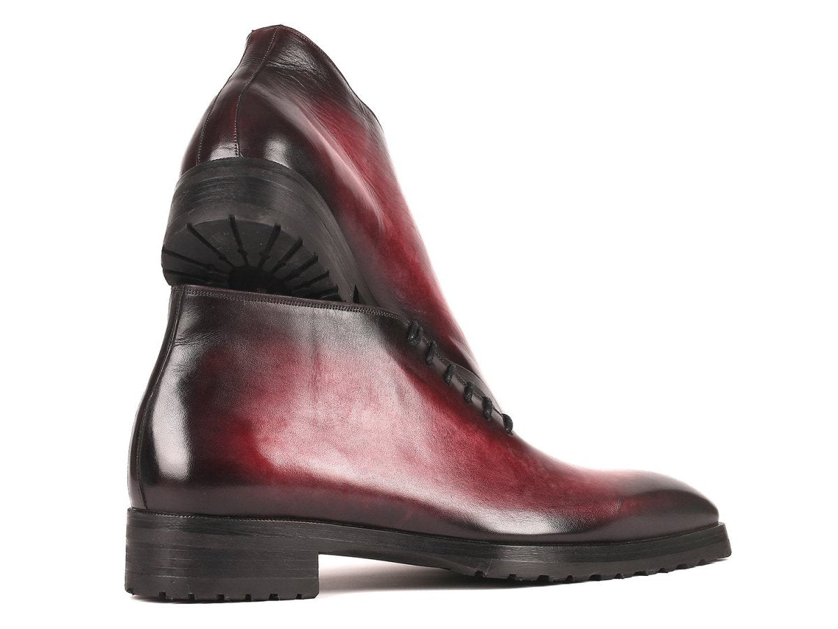 Paul Parkman Men's Ankle Boots Bordeaux Burnished (ID791BRD13)
