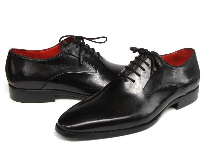 Paul Parkman Men's Black Oxfords Leather Upper and Leather Sole (ID019 - BLK)