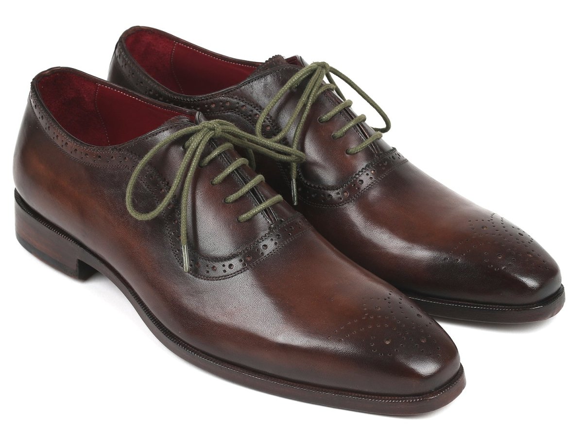 Paul Parkman Men's Brown Medallion Toe Oxfords (IDFS78BW)