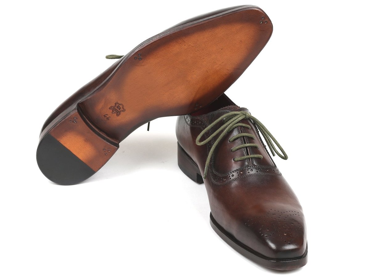 Paul Parkman Men's Brown Medallion Toe Oxfords (IDFS78BW)