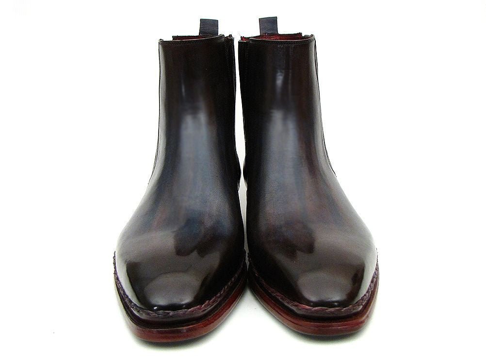 Paul Parkman Men's Chelsea Boots Navy and Bordeaux (IDBT54F11)