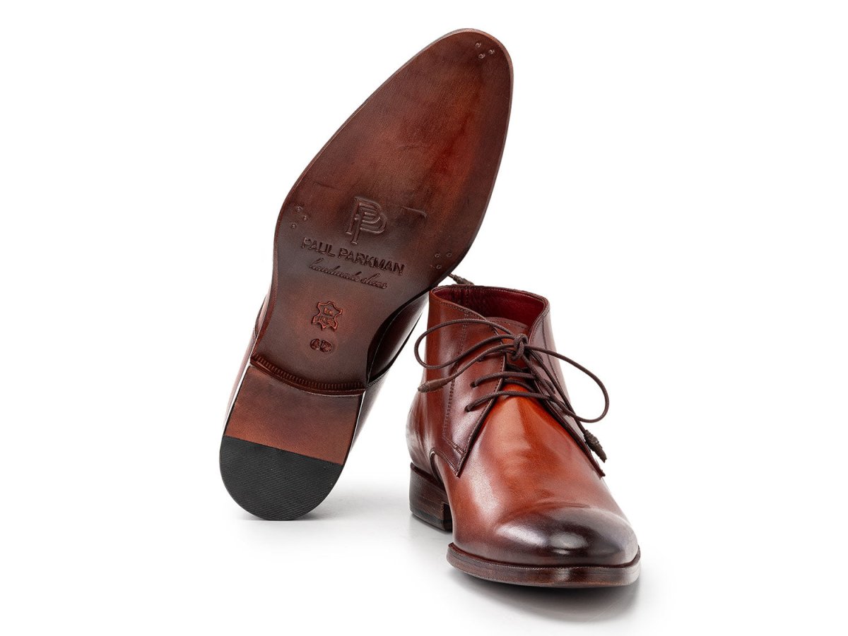 Paul Parkman Men's Custom Made Chukka Boots Camel and Brown CK53BRW