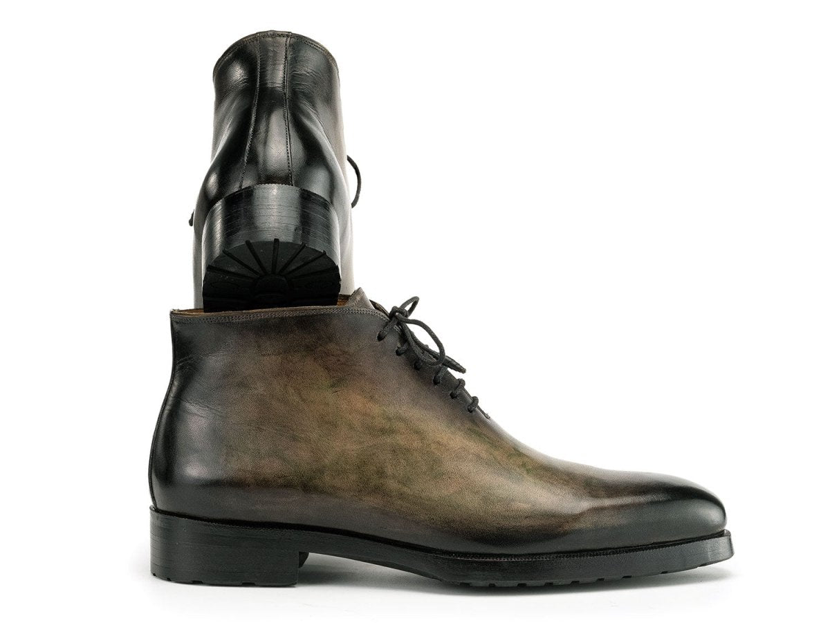 Paul Parkman Men's Green Patina Ankle Boots (ID791GRN57)