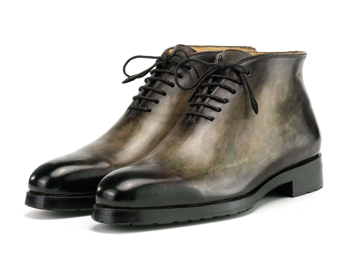 Paul Parkman Men's Green Patina Ankle Boots (ID791GRN57)
