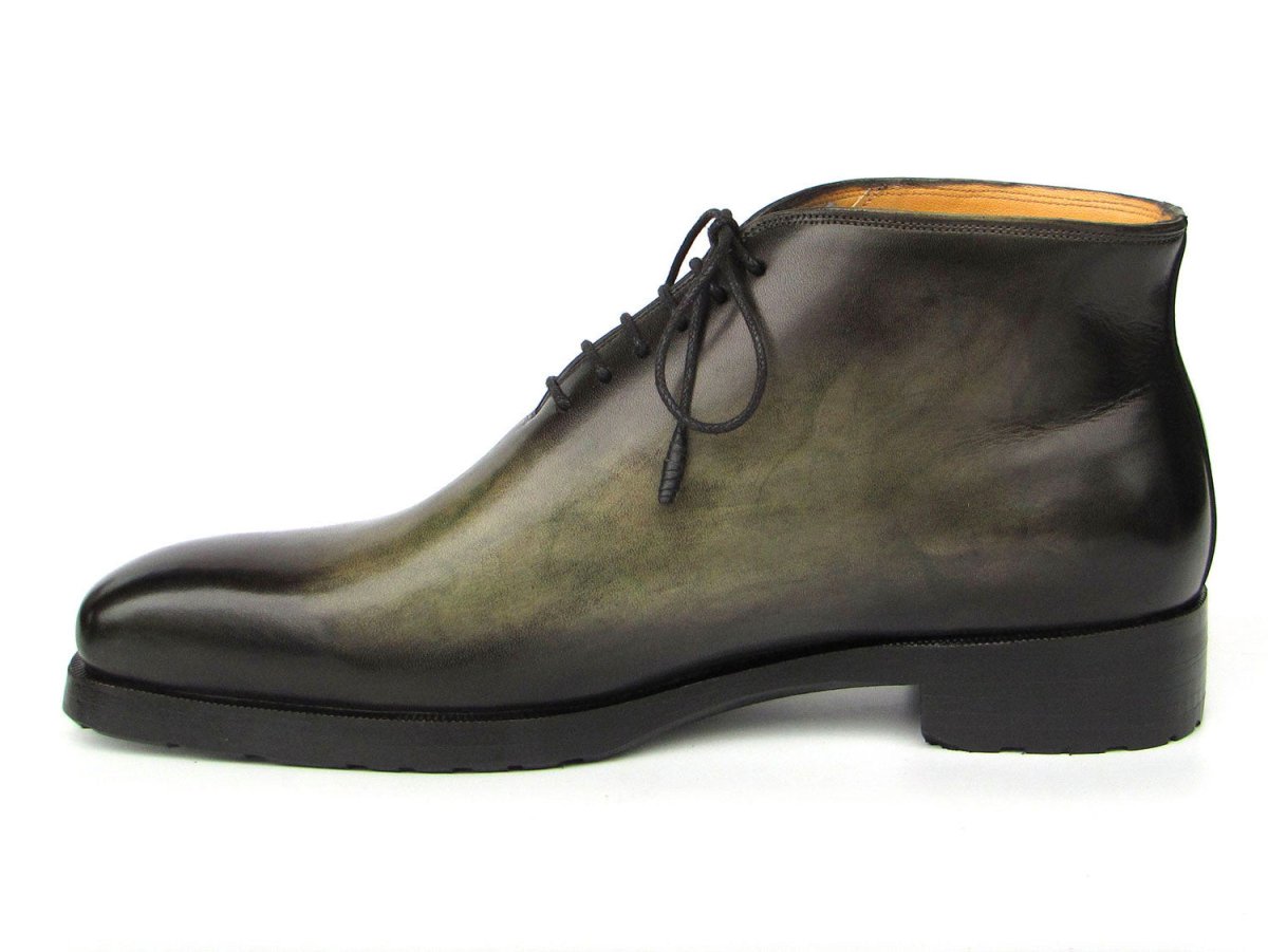 Paul Parkman Men's Green Patina Ankle Boots