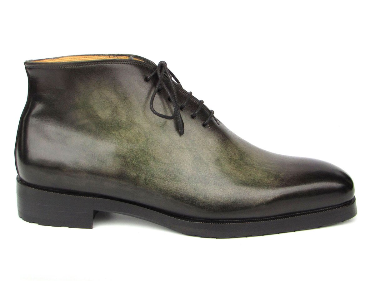 Paul Parkman Men's Green Patina Ankle Boots
