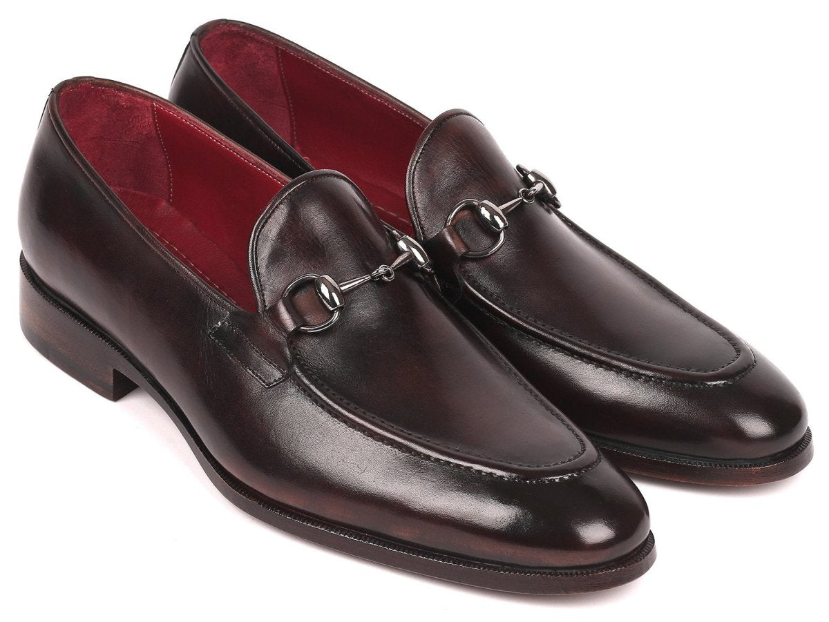 Paul Parkman Men's Horsebit Loafers in Dark Brown