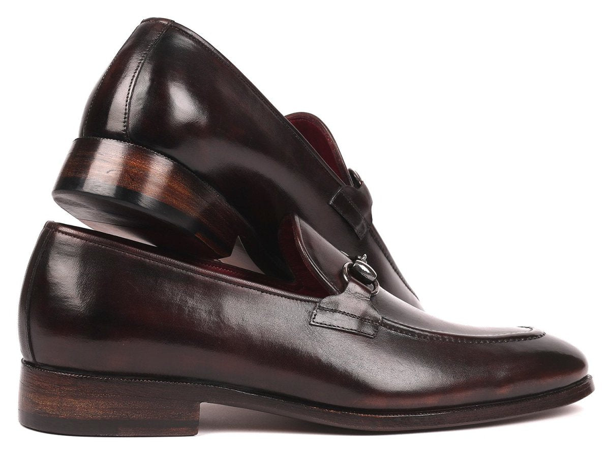 Paul Parkman Men's Horsebit Loafers in Dark Brown