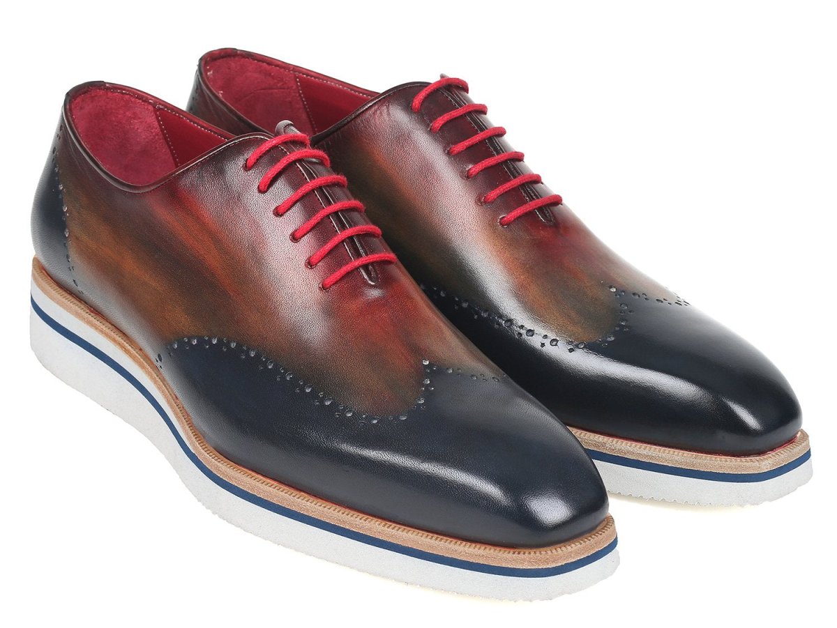 Paul Parkman Men's Smart Casual Wingtip Oxfords in Multiple Colors