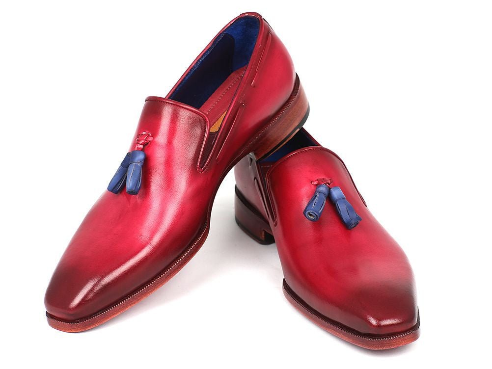 Paul Parkman Men's Tassel Loafer Burgundy (ID5141BUR)