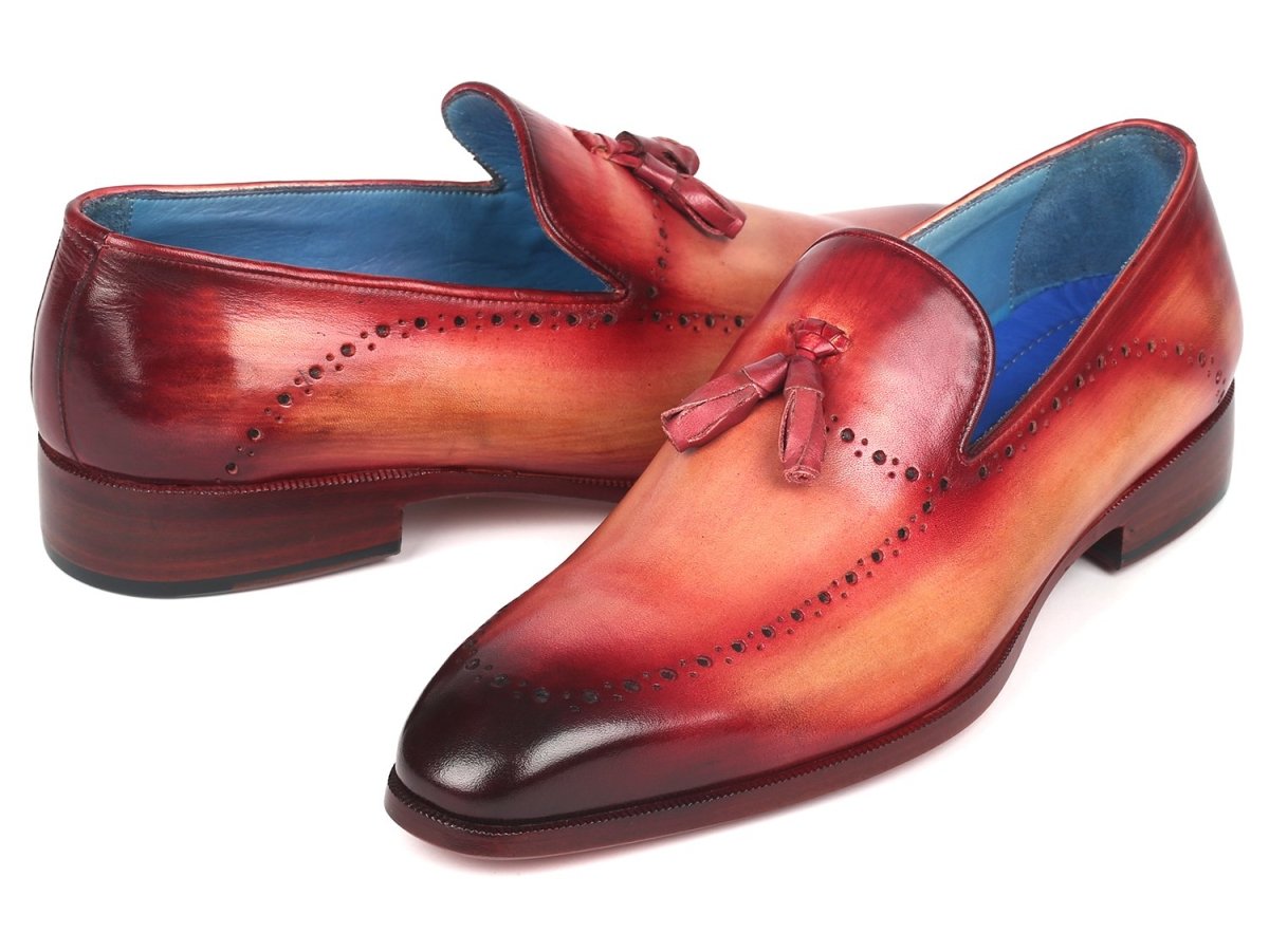 Paul Parkman Men's Tassel Loafer Burgundy (ID66T82 BUR)