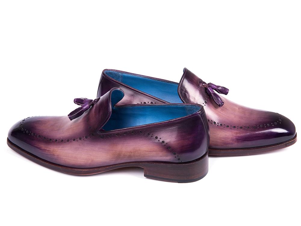 Paul Parkman Men's Tassel Loafer Purple (ID66T80 - PRP)