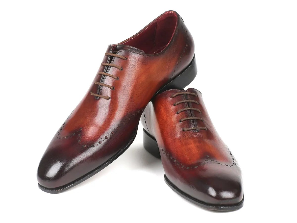 Paul Parkman Men's Wingtip Oxfords in Brown and Bordeaux