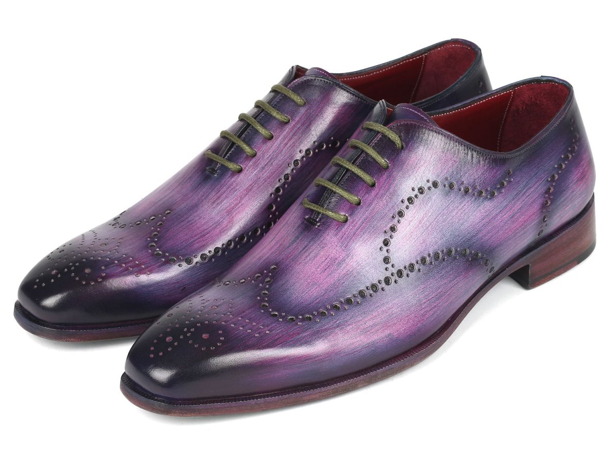 Paul Parkman Men's Wingtip Oxfords Purple