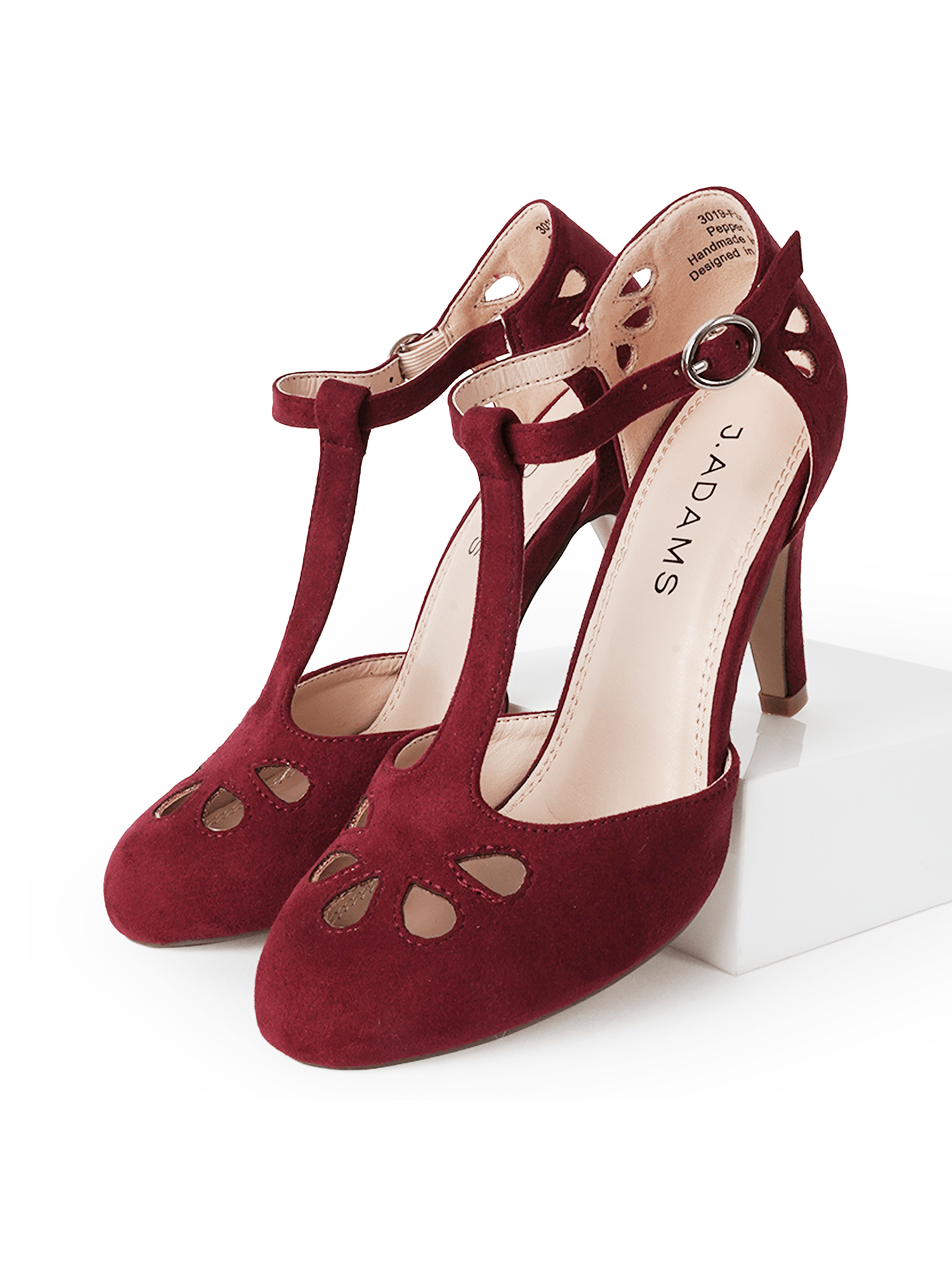 Pepper | Burgundy Suede