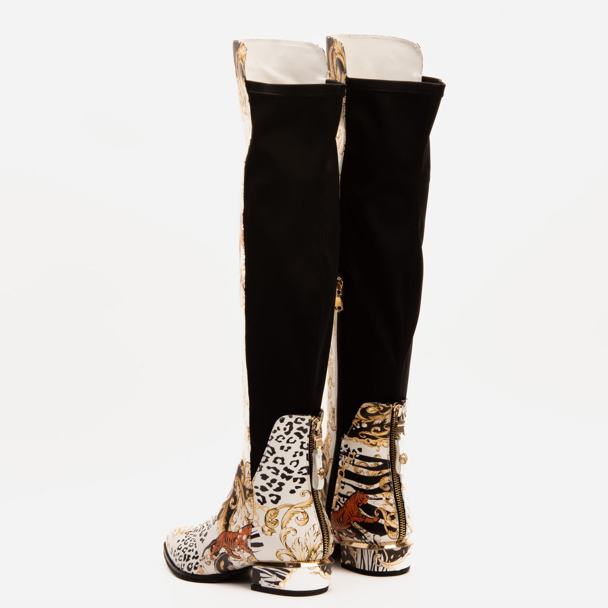 Vinci Leather The Perugia Leather Pointy Toe Knee High Women Boot – product view 3