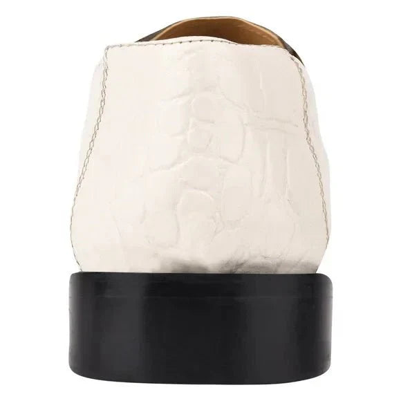 Philip Crocodile Print Genuine Leather Oxford Dress Shoes