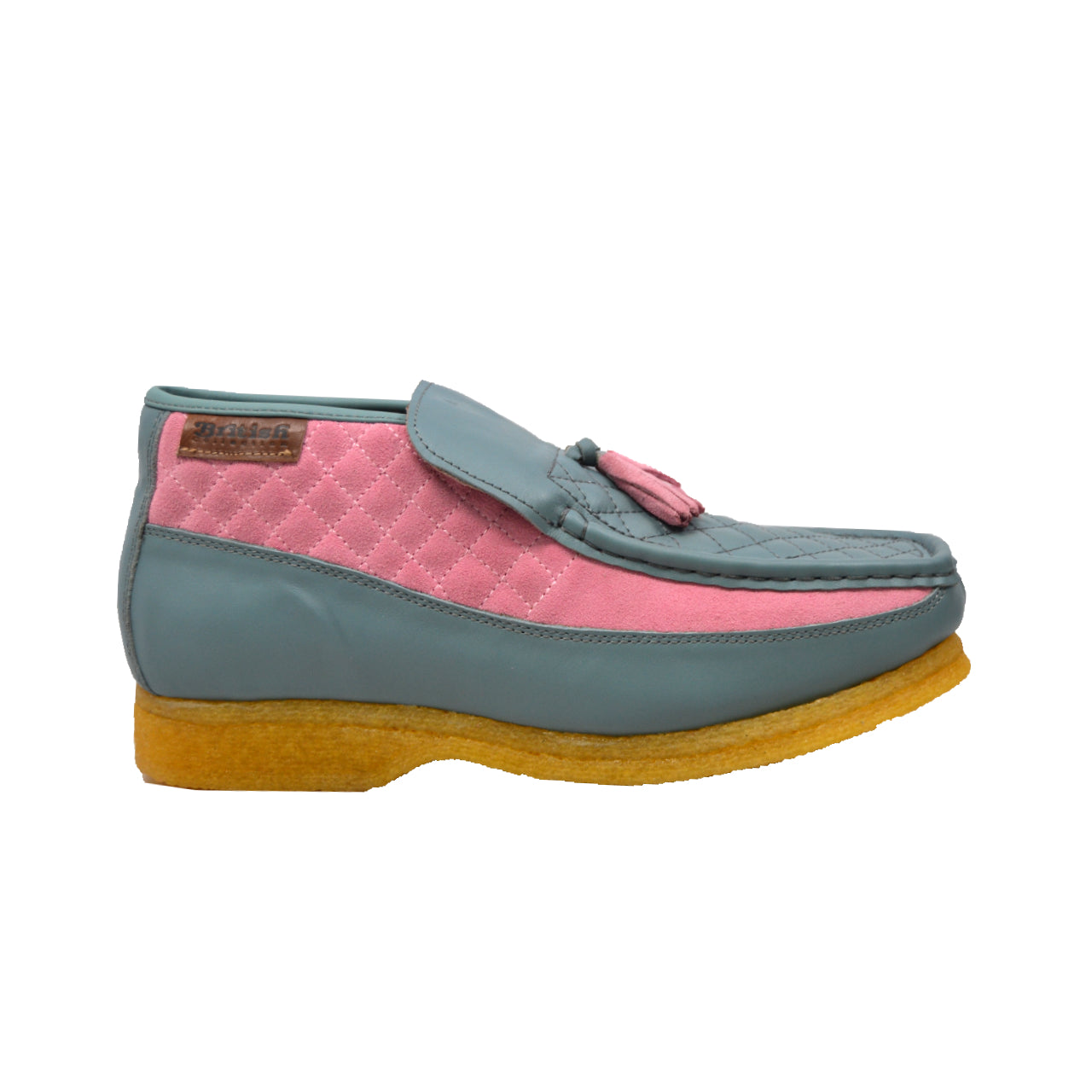 British Walkers Prince Men's All Leather Dress Shoes with Pink Tassel view 5