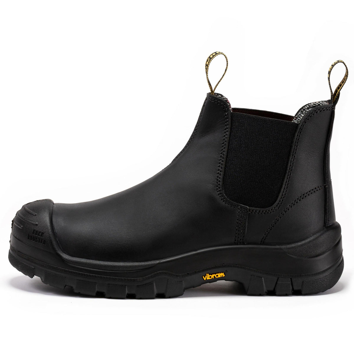 ROCKROOSTER Beaufort Men's Black 6 inch Composite Toe Pull-on Leather Work Boots VAK630 – product view 3