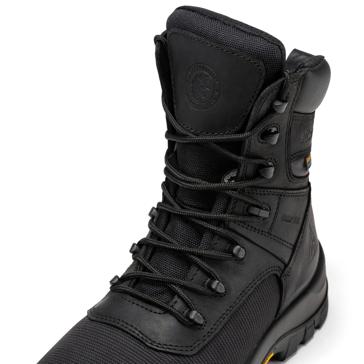 ROCKROOSTER Beaufort Men's Black 8 inch Waterproof Composite Toe Work Boots VAK830 – product view 5