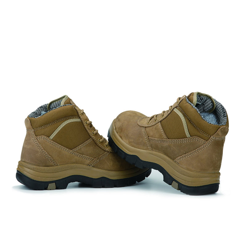 ROCKROOSTER Cortez Brown 6 Inch Steel Toe Leather Work Boots AK250 – product view 4