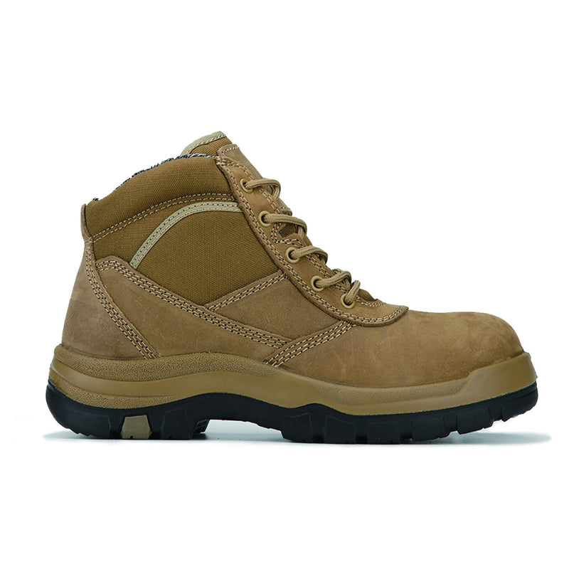 ROCKROOSTER Cortez Brown 6 Inch Steel Toe Leather Work Boots AK250 – product view 3