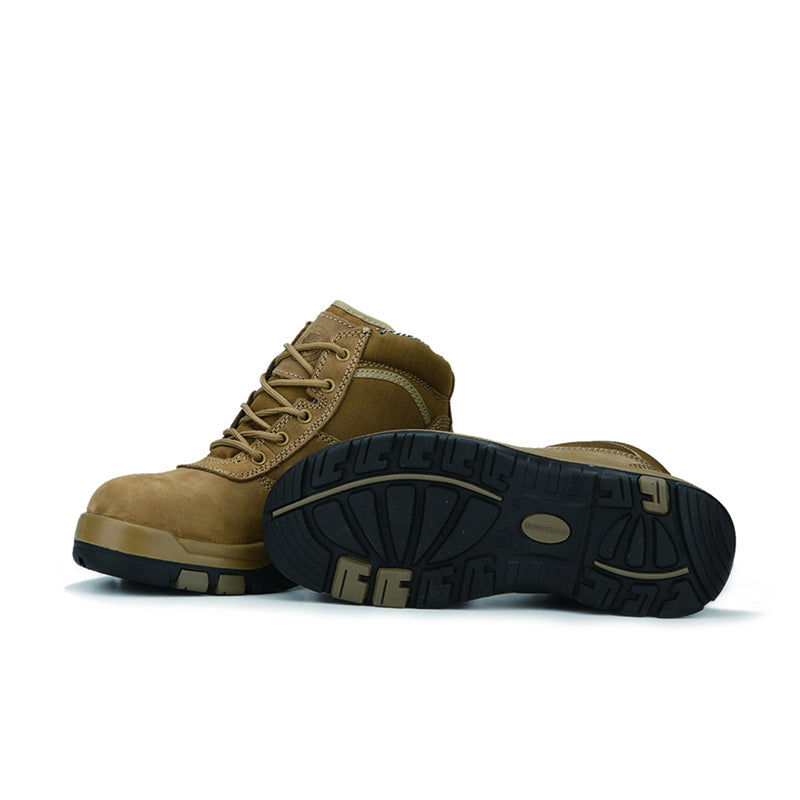 ROCKROOSTER Cortez Brown 6 Inch Steel Toe Leather Work Boots AK250 – product view 6