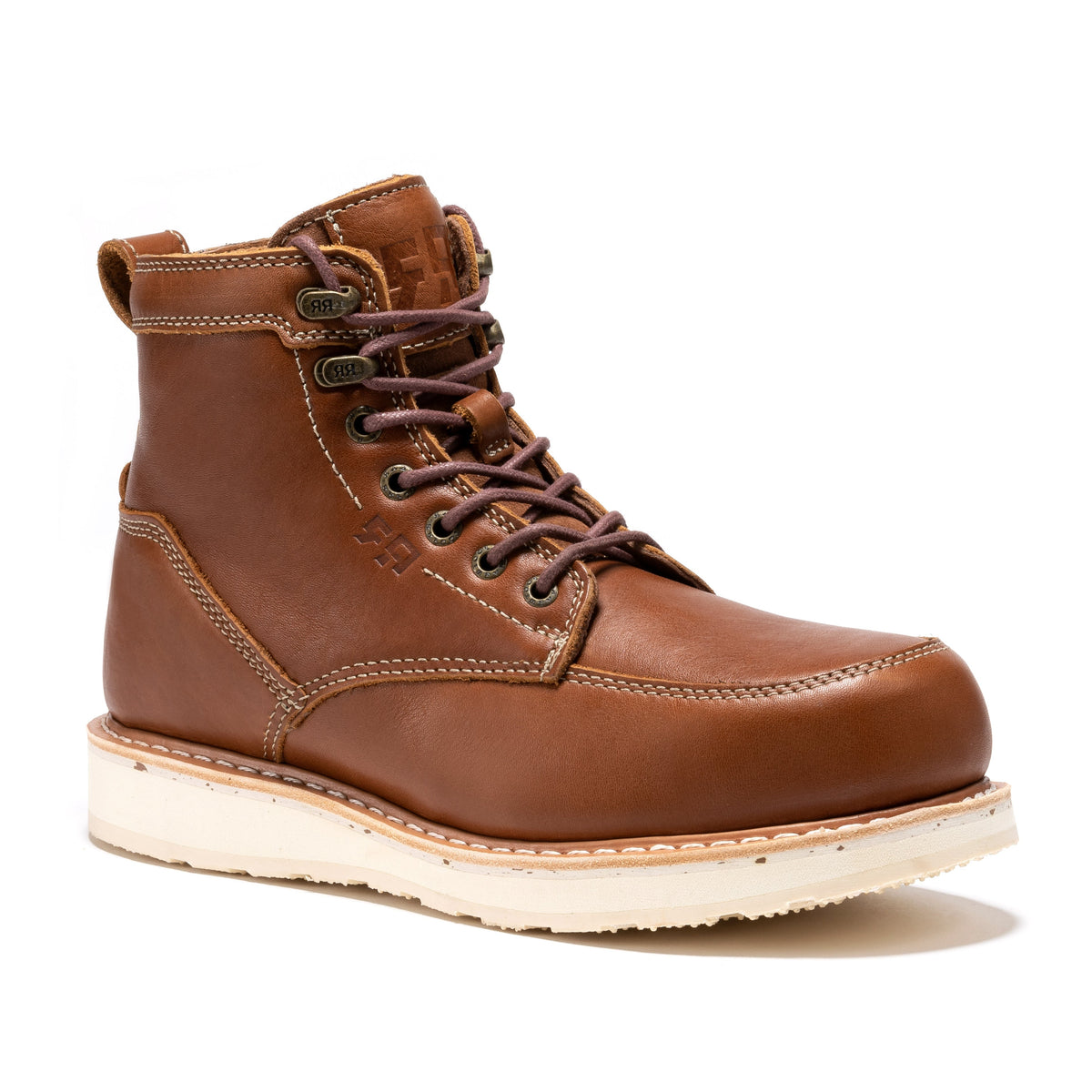 ROCKROOSTER Edgewood Men's 6 Inch Black Steel Toe Wedge Work Boots SAP610BK – product view 11