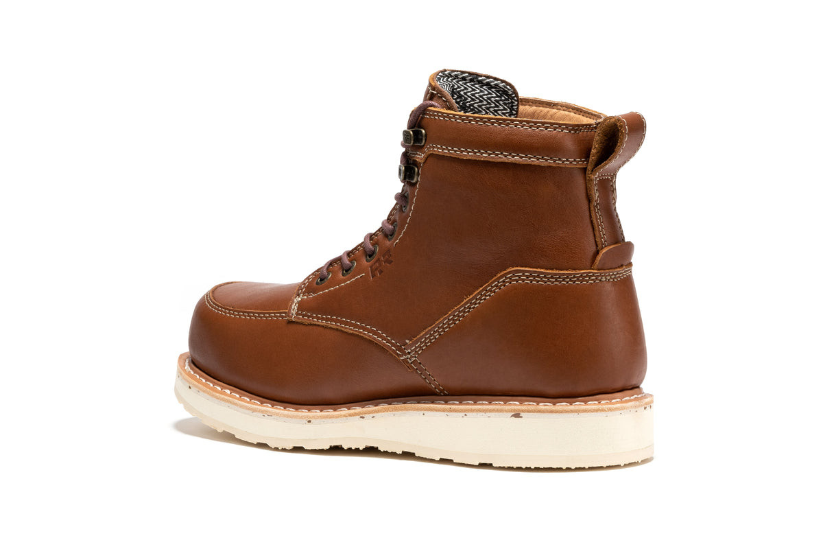 ROCKROOSTER Edgewood Men's 6 Inch Black Steel Toe Wedge Work Boots SAP610BK – product view 12
