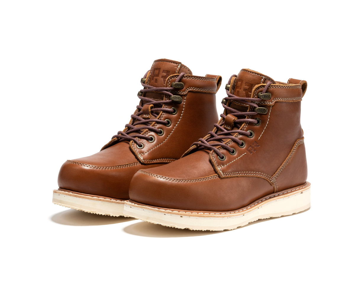 ROCKROOSTER Edgewood Men's 6 Inch Black Steel Toe Wedge Work Boots SAP610BK – product view 16