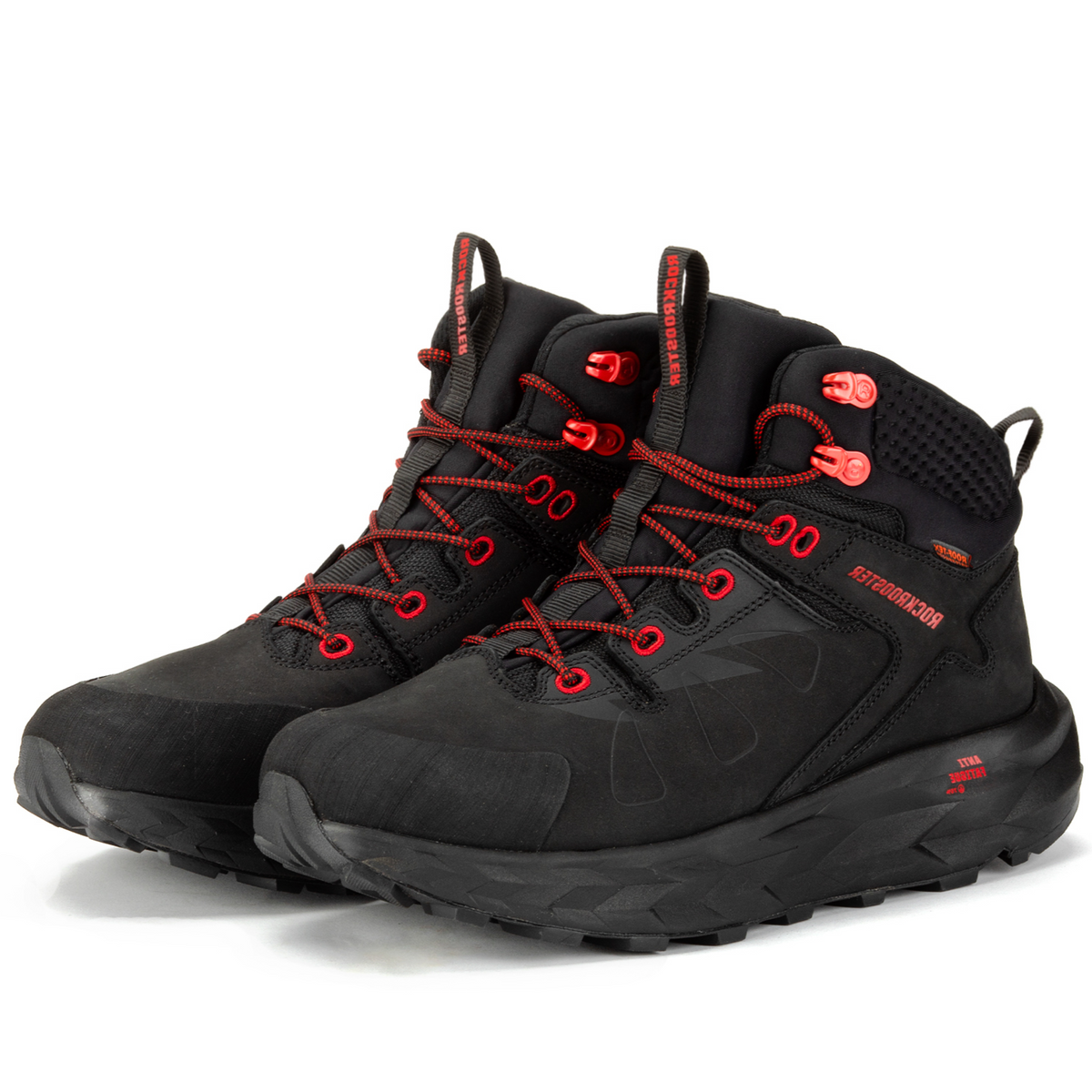 ROCKROOSTER Farmington Black 6 Inch Waterproof Hiking Boots with VIBRAM® Outsole OC21034 – sole view