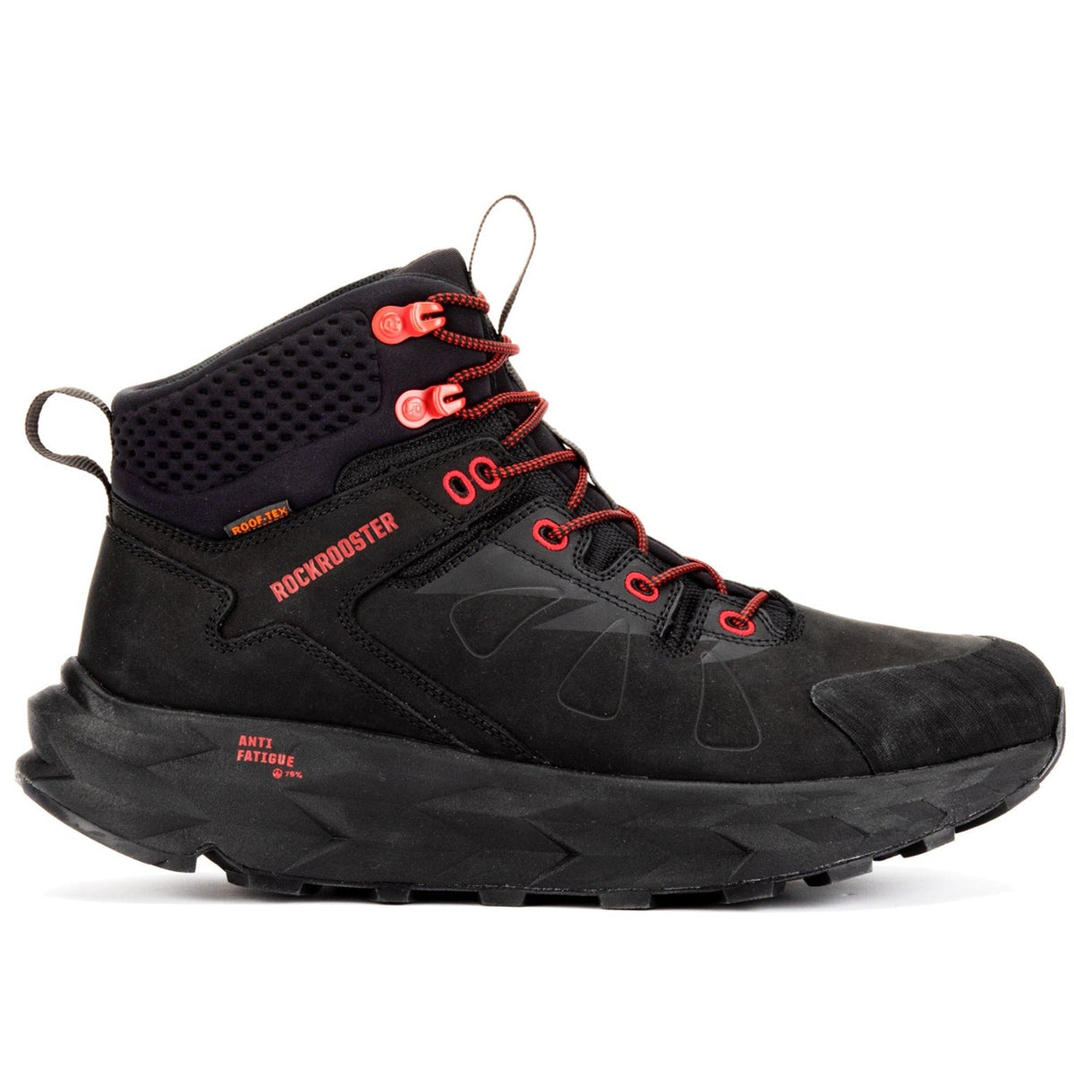 ROCKROOSTER Farmington Black 6 Inch Waterproof Hiking Boots with VIBRAM® Outsole OC21034