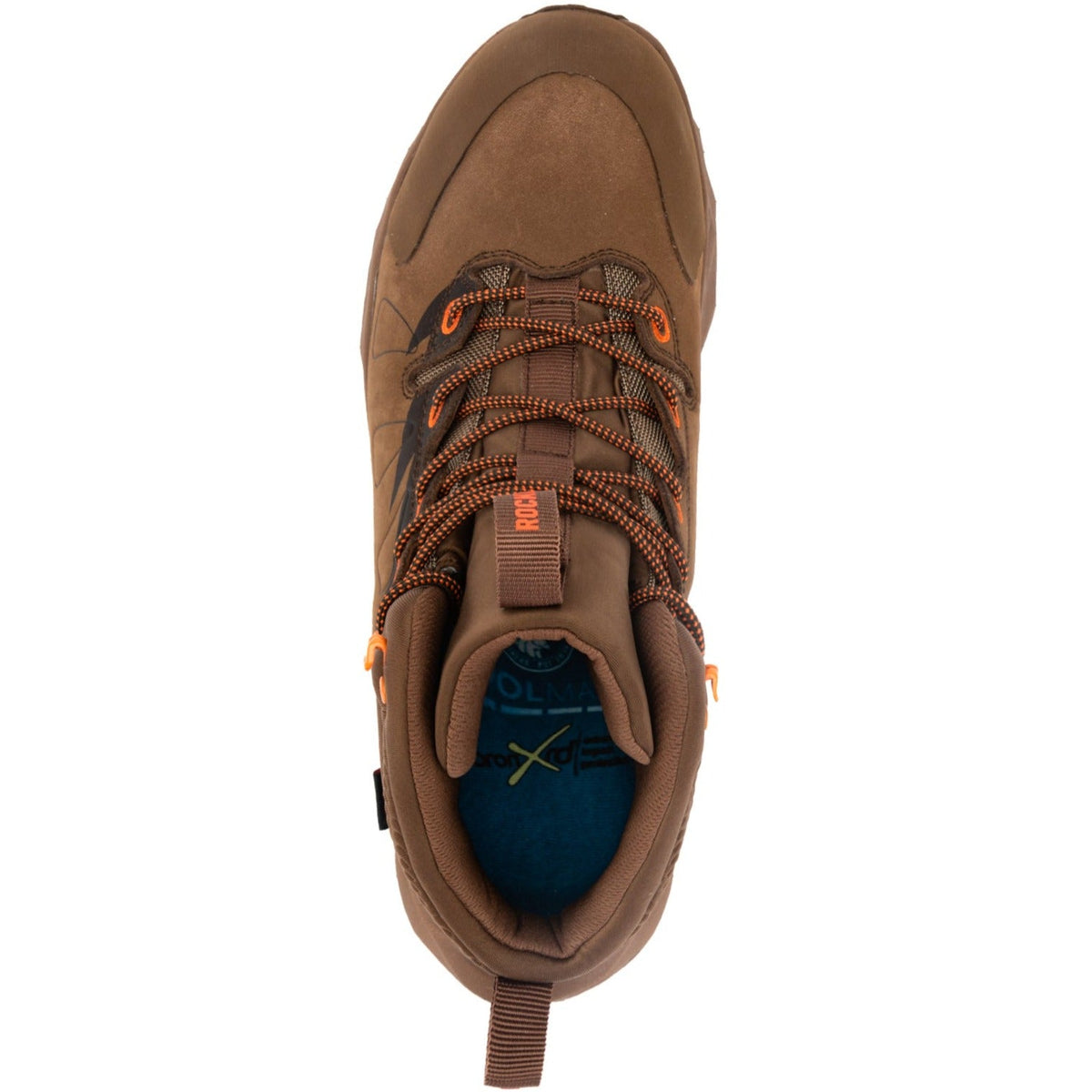ROCKROOSTER Farmington Brown 6 Inch Waterproof Hiking Boots with VIBRAM® Outsole OC21031 – sole view