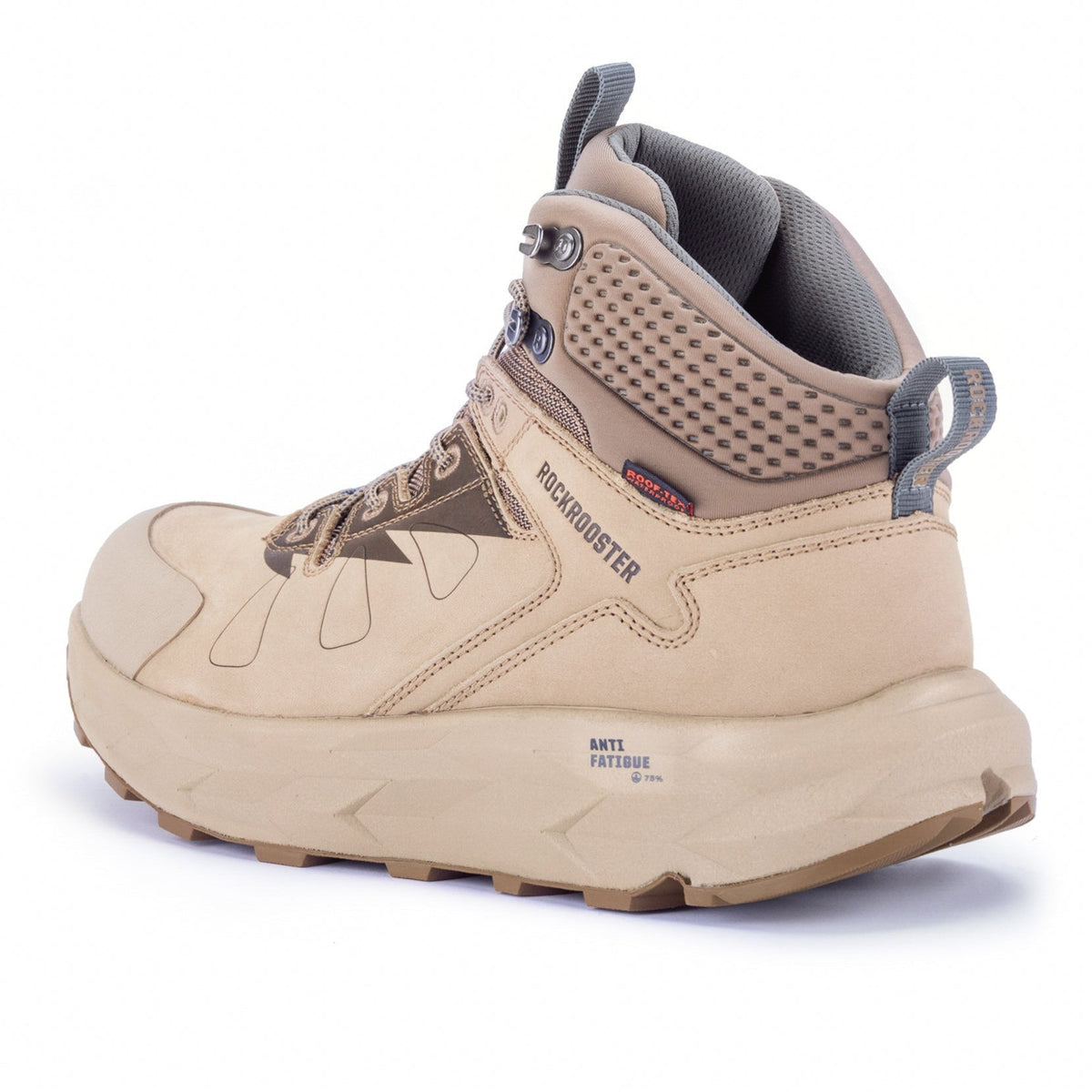 rockrooster Farmington Sand 6 Inch Waterproof Hiking Boots with VIBRAM® Outsole OC21035 – sole view