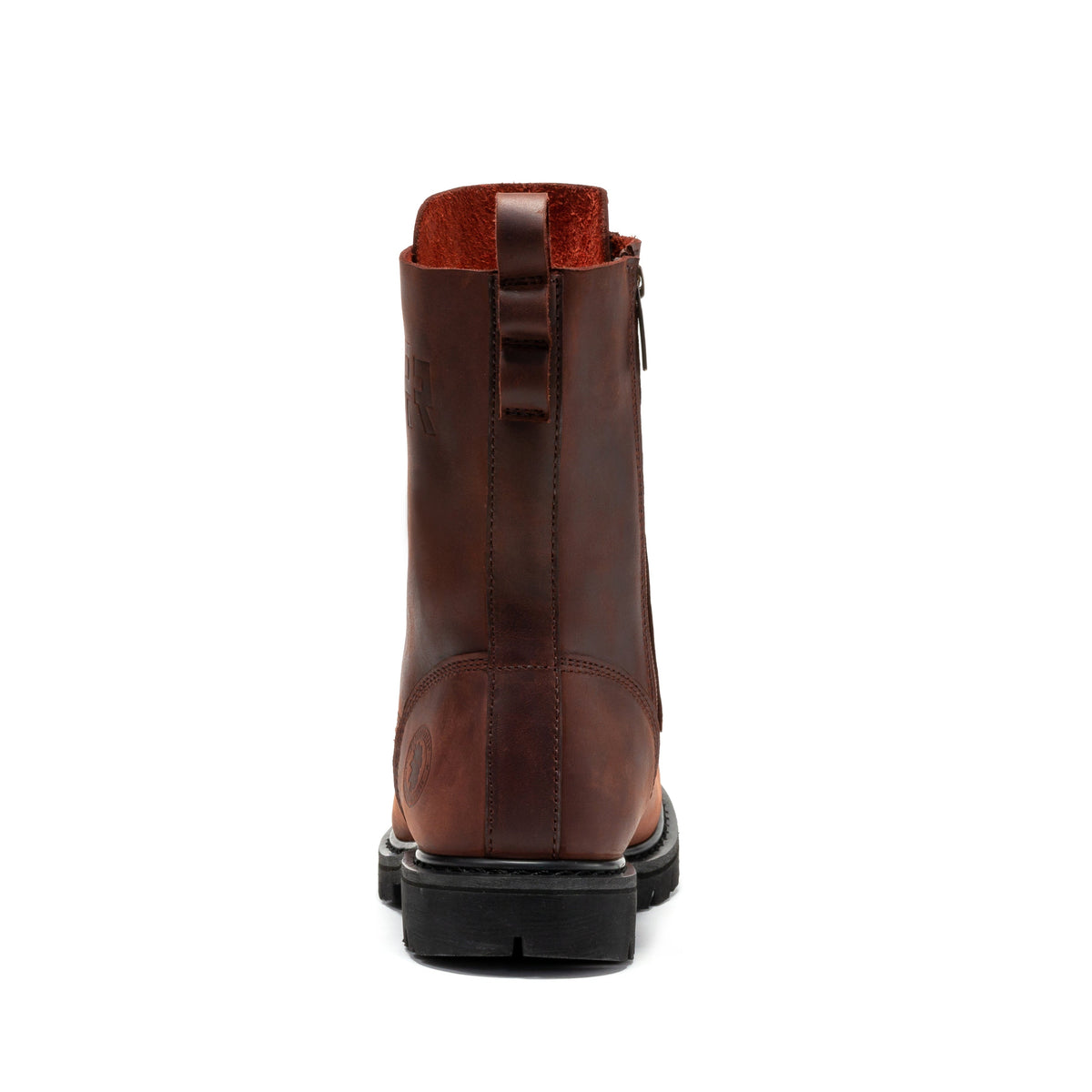 ROCKROOSTER Mantua Men's 8 inch Zip-sided Soft Toe Lug Sole Work Boots SAP130 – side view