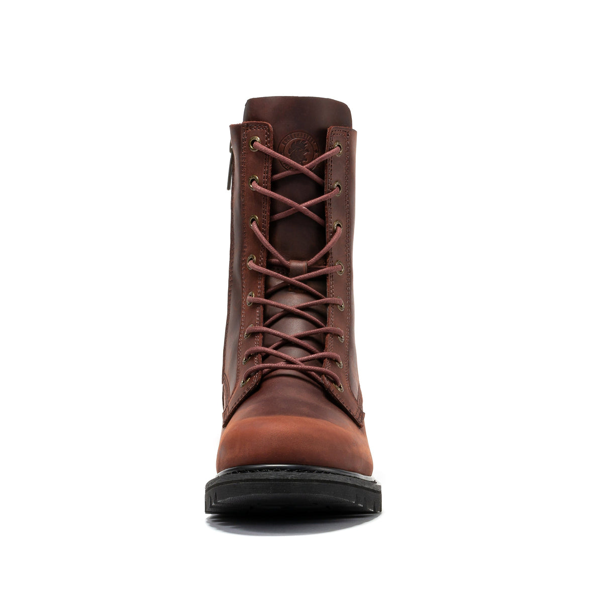 ROCKROOSTER Mantua Men's 8 inch Zip-sided Soft Toe Lug Sole Work Boots SAP130 – side view