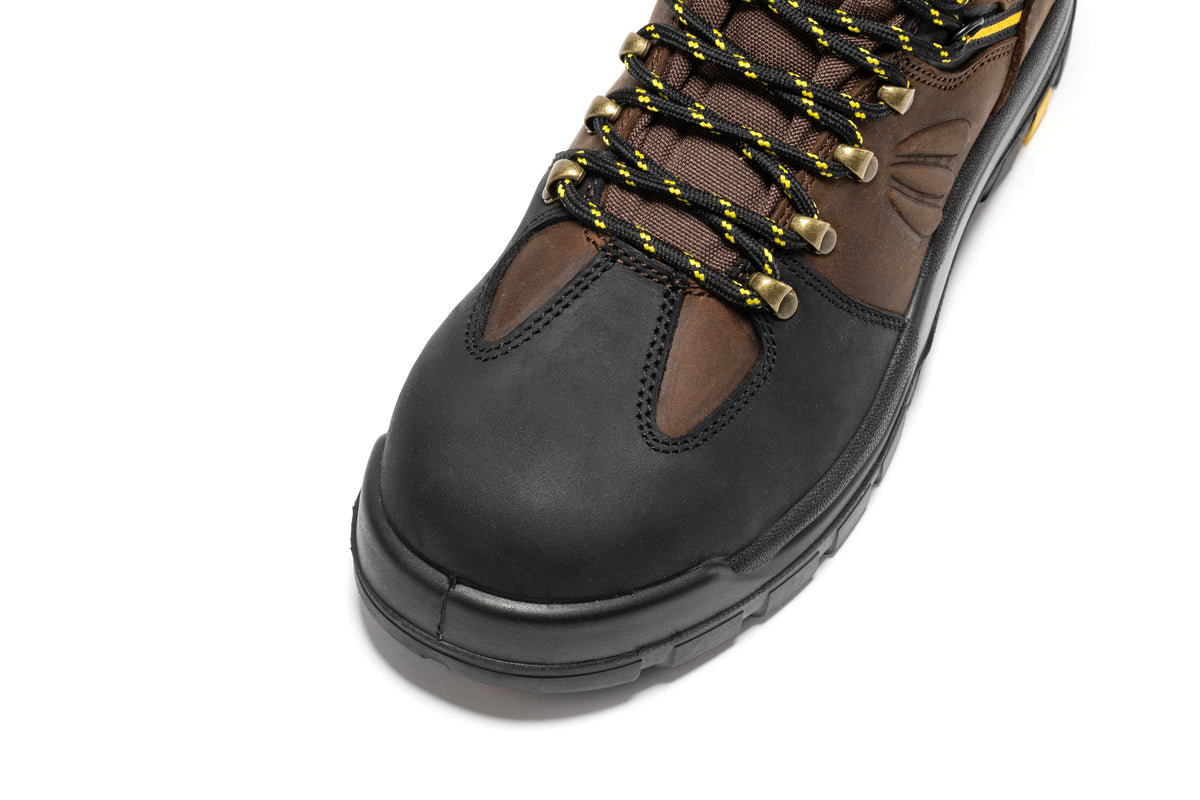 ROCKROOSTER Marfa Brown 6 inch Waterproof Composite Toe Leather Work Boots CP211 – product view 7