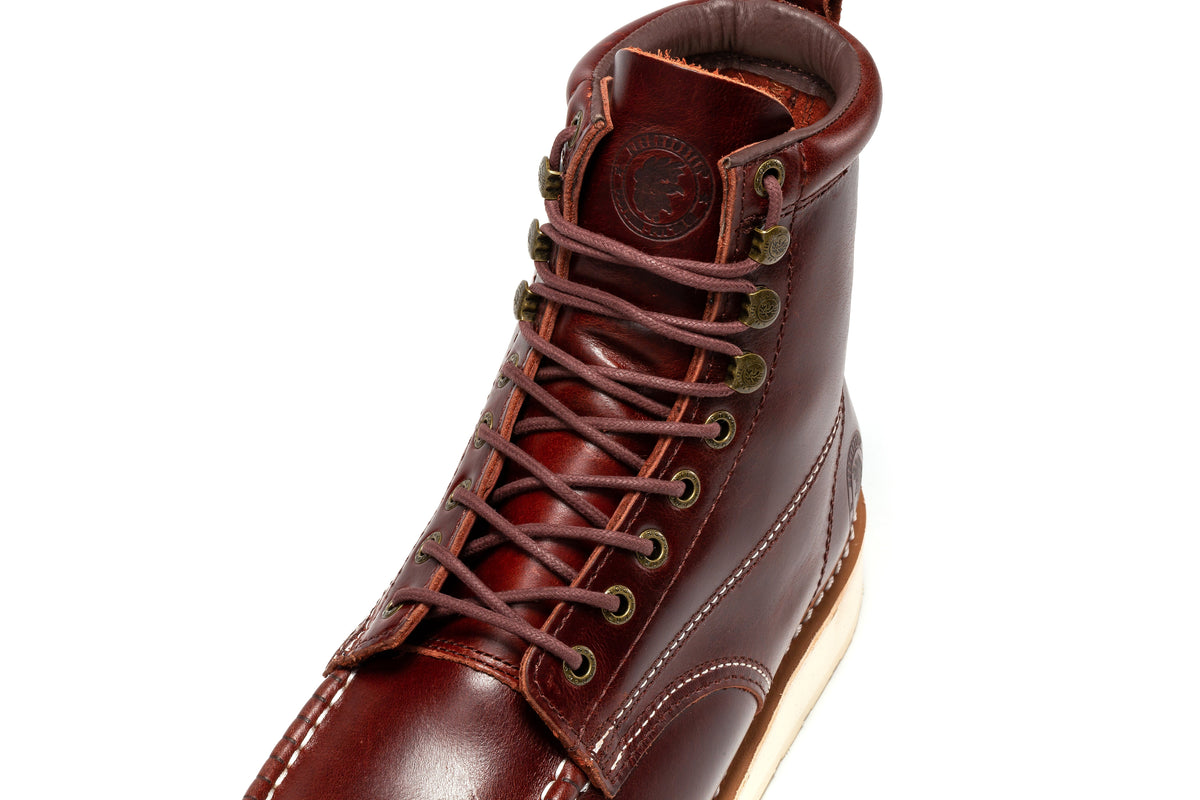 ROCKROOSTER Norwood Cherry Brown Men's 6 inch Soft Toe Wedge Work Boots SAP600 – product view 11