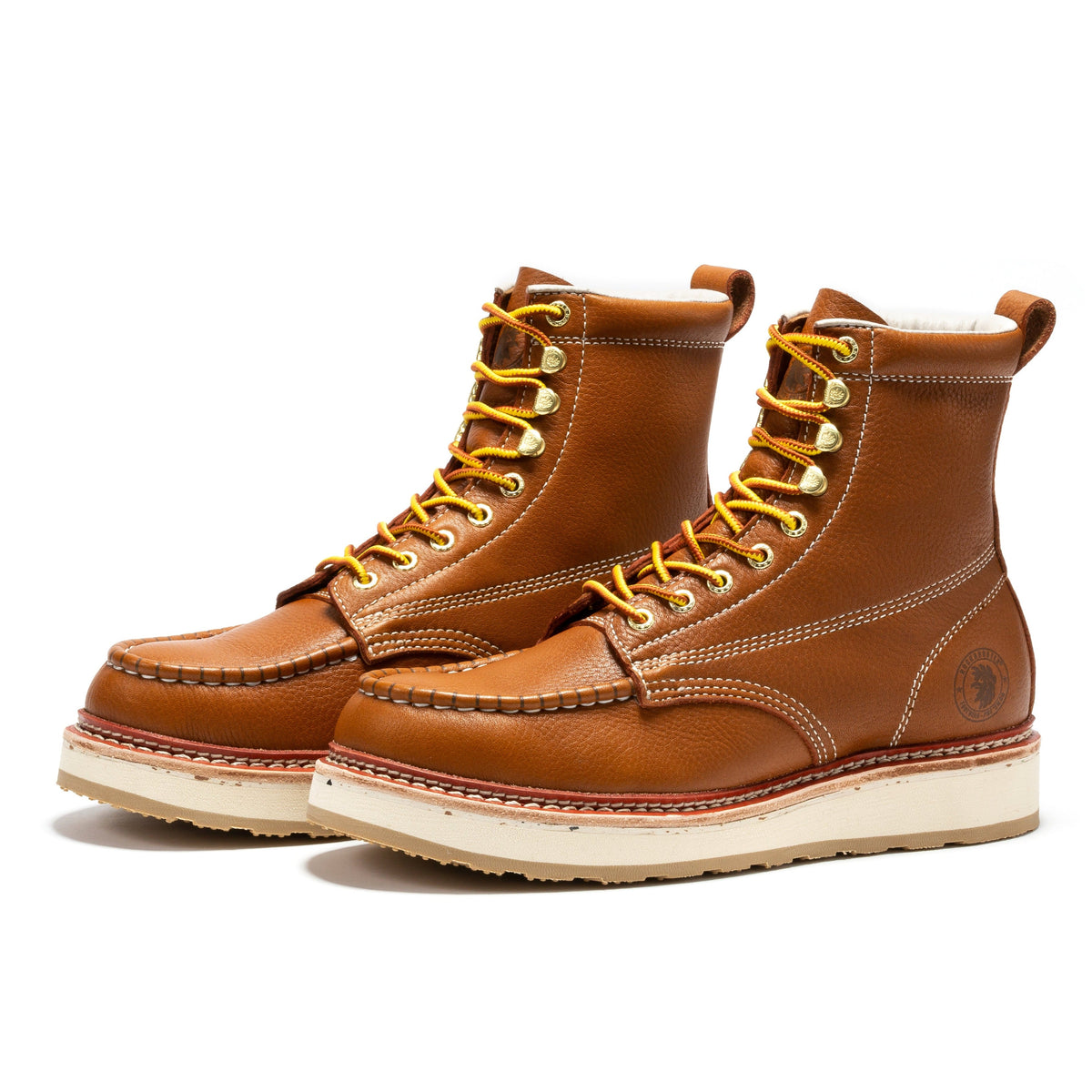 ROCKROOSTER Norwood Men's 6 inch Brown Soft Toe Wedge Work Boots SAP611 – product view 9