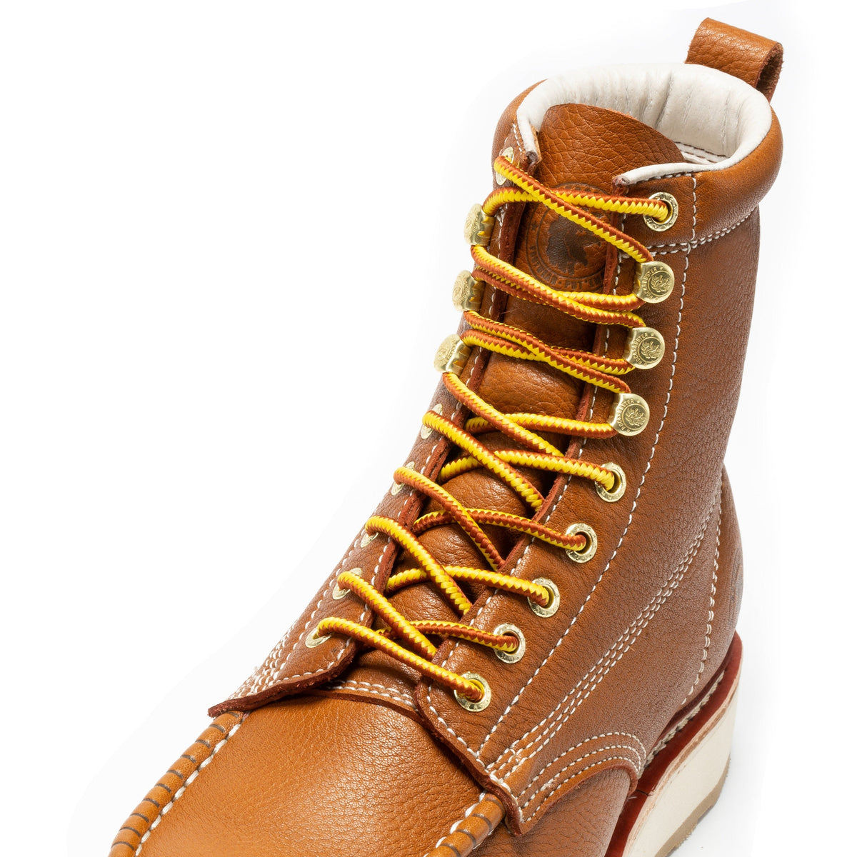 ROCKROOSTER Norwood Men's 6 inch Brown Soft Toe Wedge Work Boots SAP611 – product view 5