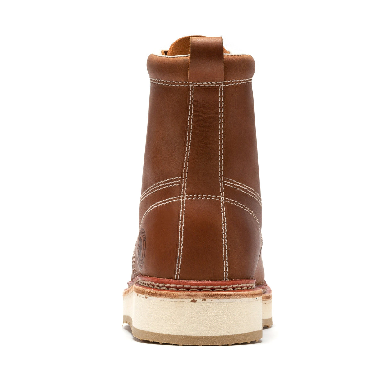 ROCKROOSTER Norwood Men's 6 inch Brown Steel Toe Wedge Work Boots SAP621 – product view 6