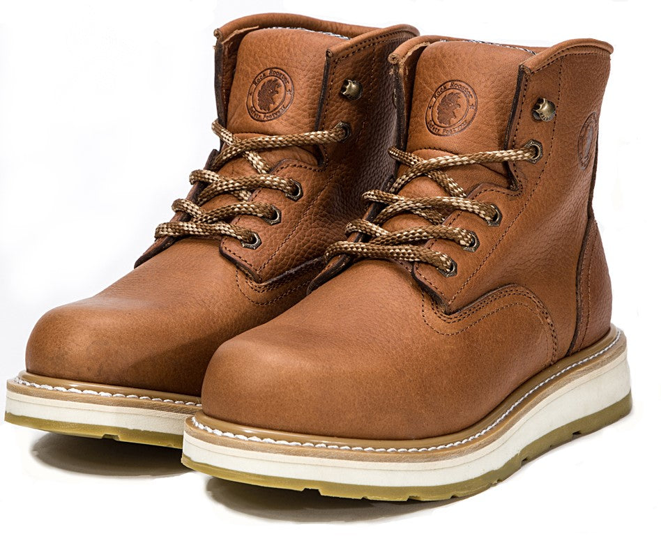 ROCKROOSTER Roberta Men's Wedge Work Boots, Safety Water Resistant Leather Boots, ASTM 2892 AP615 – product view 4