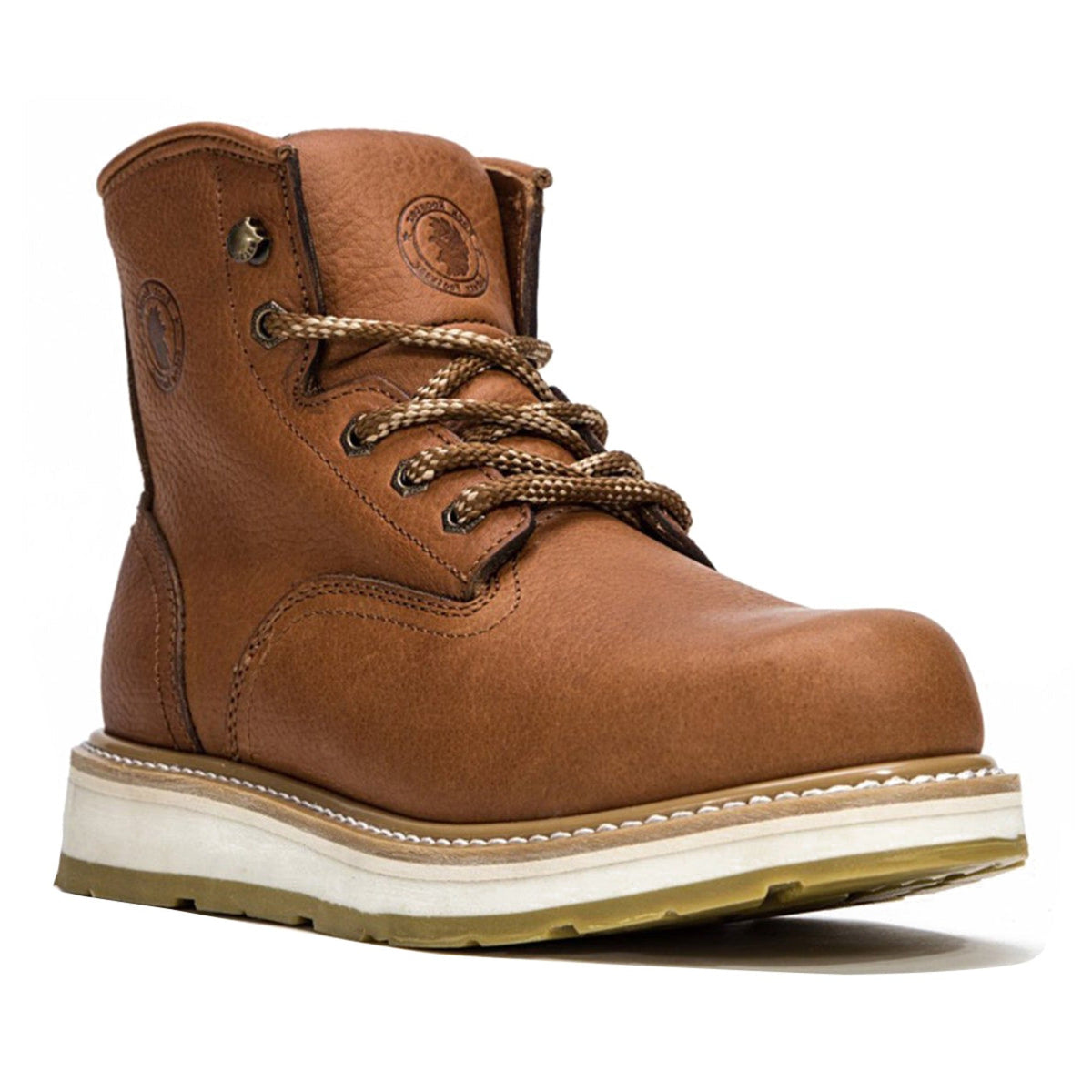 ROCKROOSTER Roberta Men's Wedge Work Boots, Safety Water Resistant Leather Boots, ASTM 2892 AP615 – product view 1